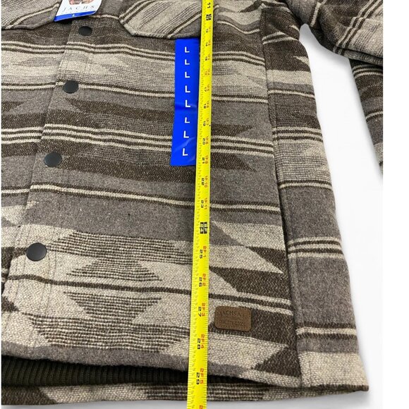 NWT Jachs New York Mens Aztec Sherpa-Lined Snap Button Jacket L - Picture 7 of 16